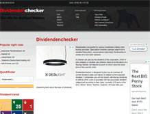 Tablet Screenshot of dividendenchecker.com